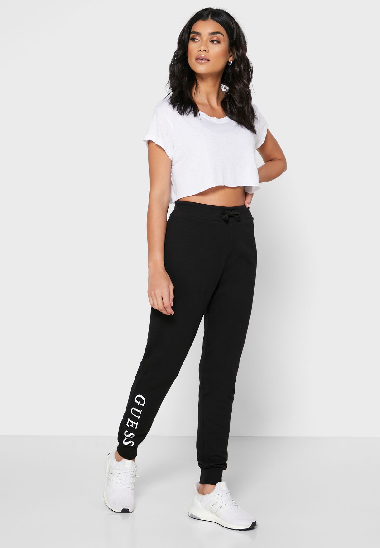 guess black joggers