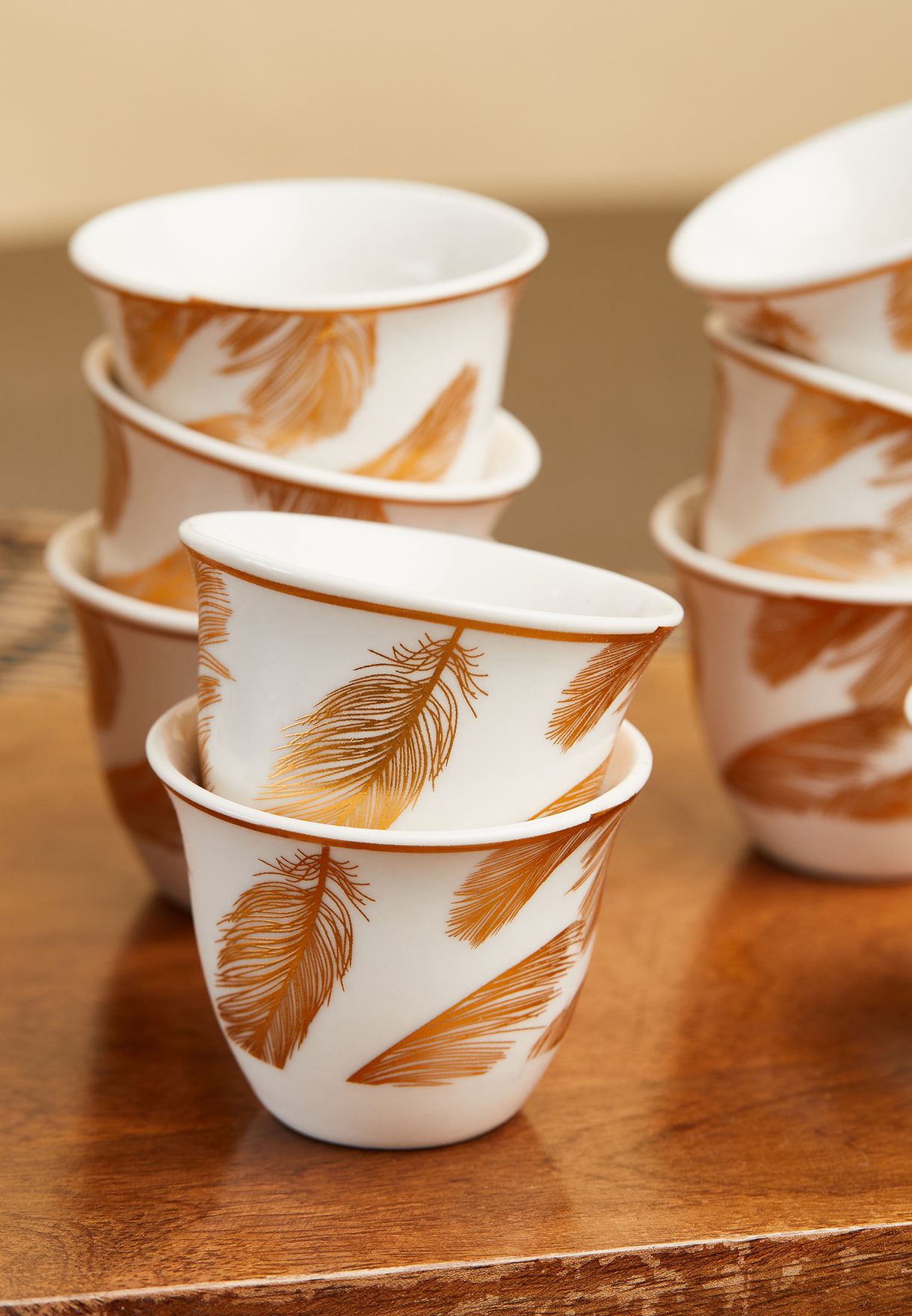Set Of 12 Ceramic Arabic Coffee Cup