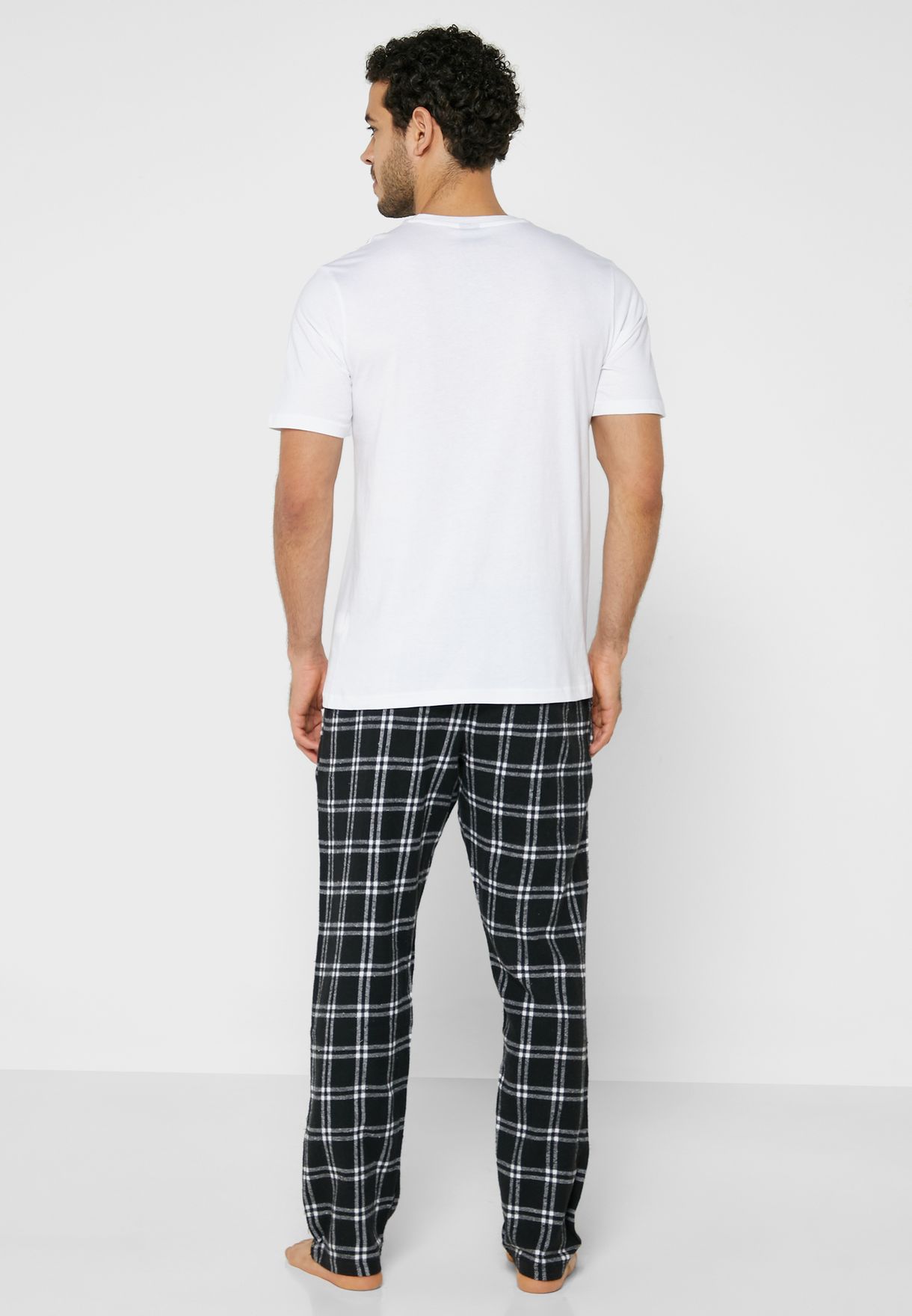 T-Shirt & Checked Pyjama Set