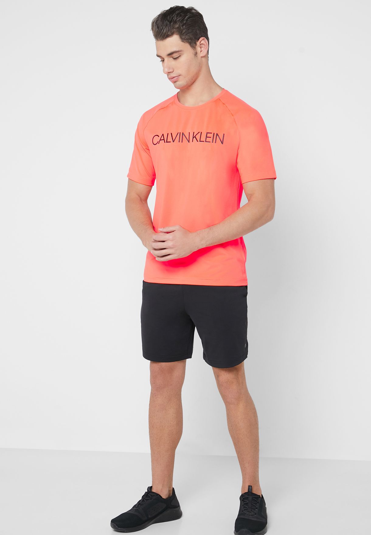 Buy Calvin Klein Performance Neon Logo T Shirt For Men In Mena Worldwide 00gmt9k275 619