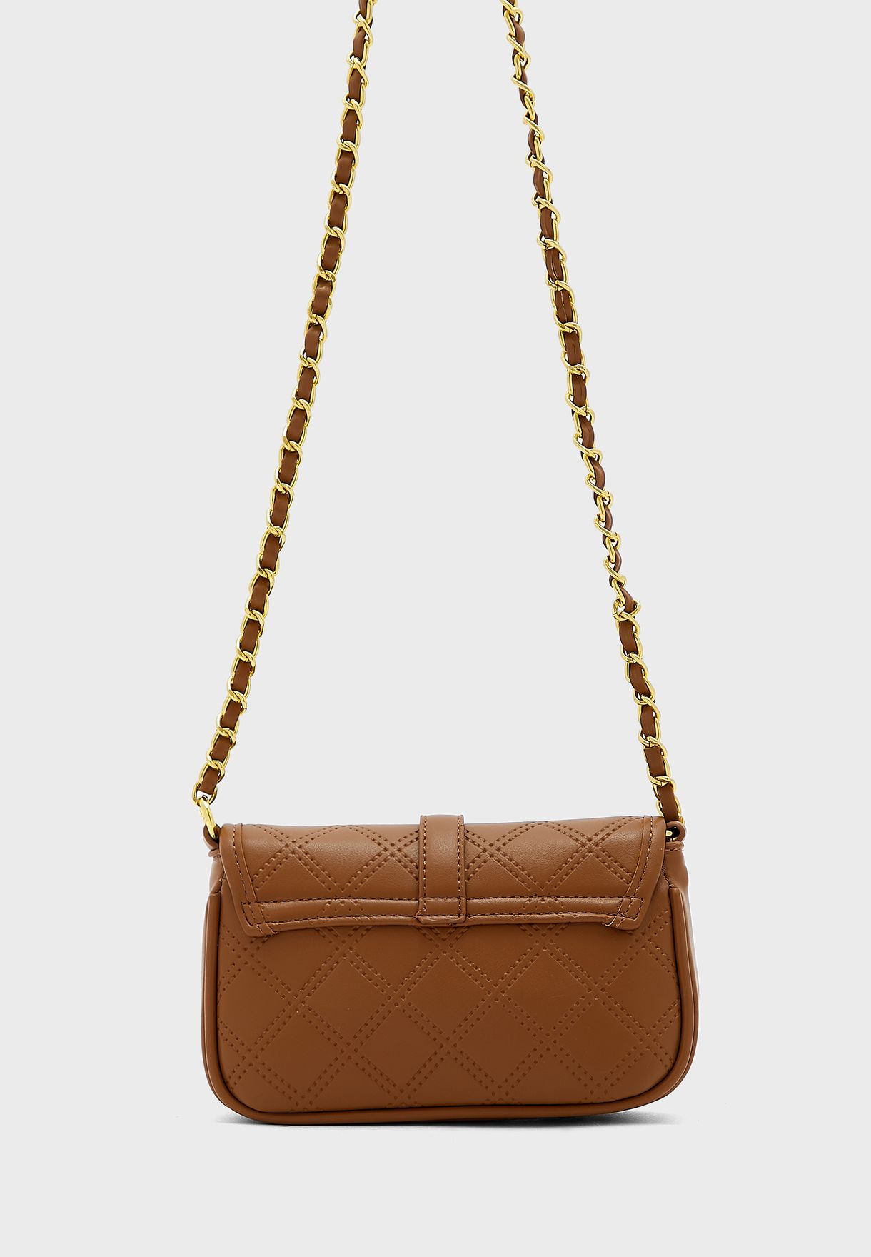 Quilted Chain Strap Crossbody Handbag