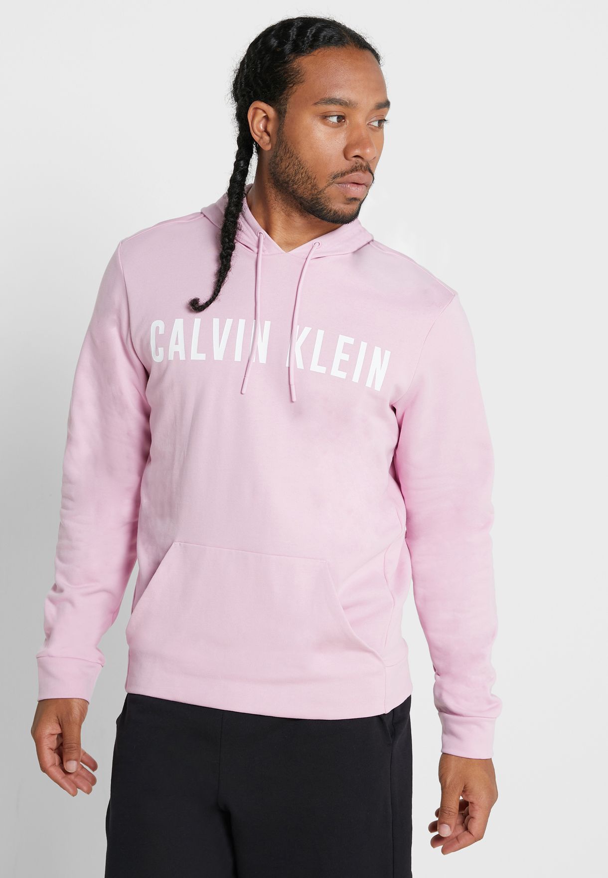 Buy Calvin Klein Performance pink Logo Hoodie for Men in MENA, Worldwide
