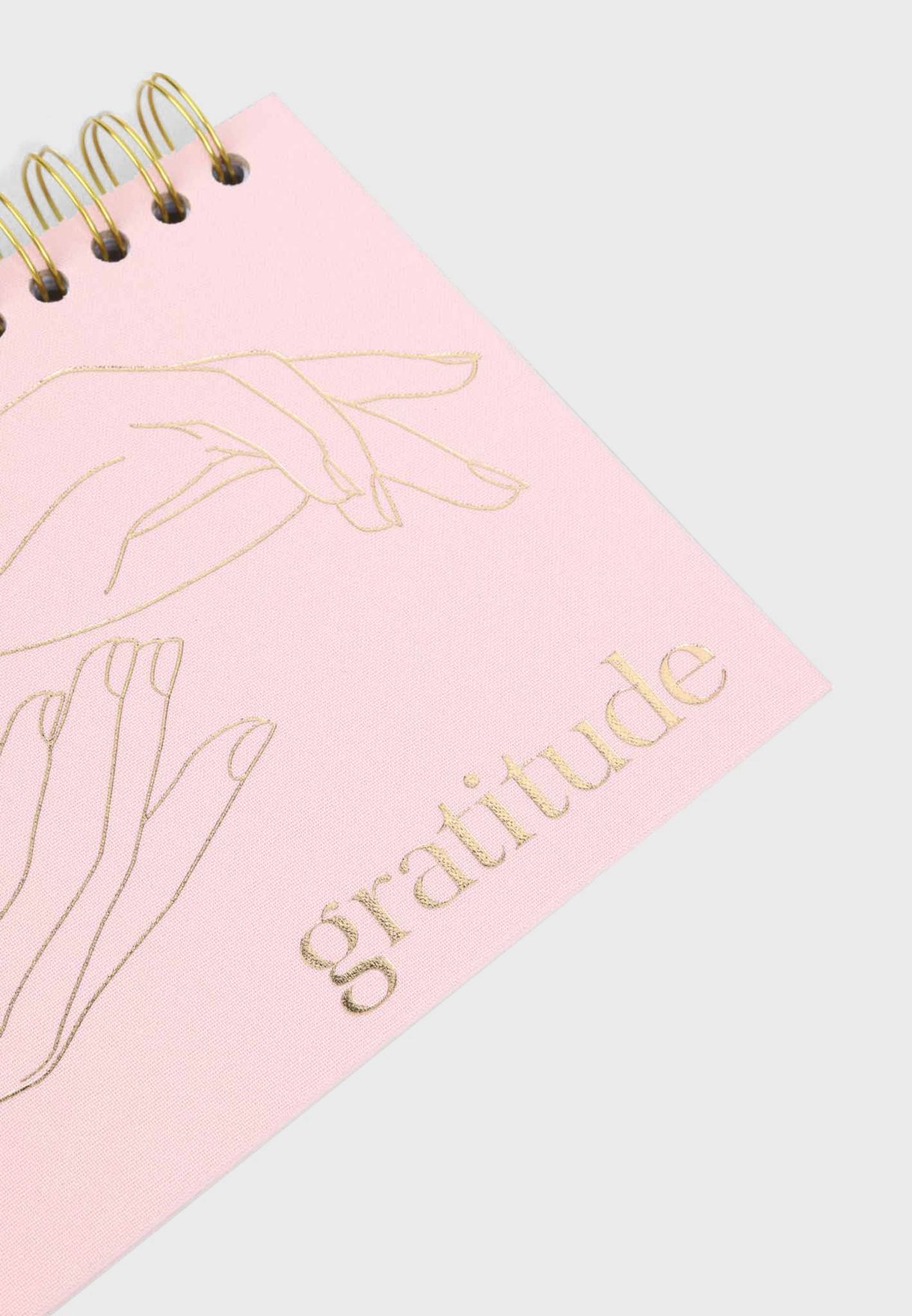 Achievher Pink Linen A5 Gratitude Journal