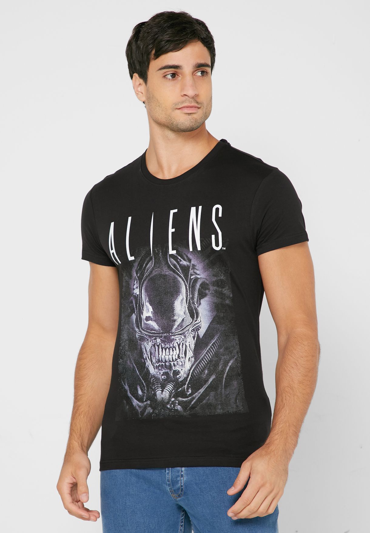 Aliens Crew Neck T-Shirt
