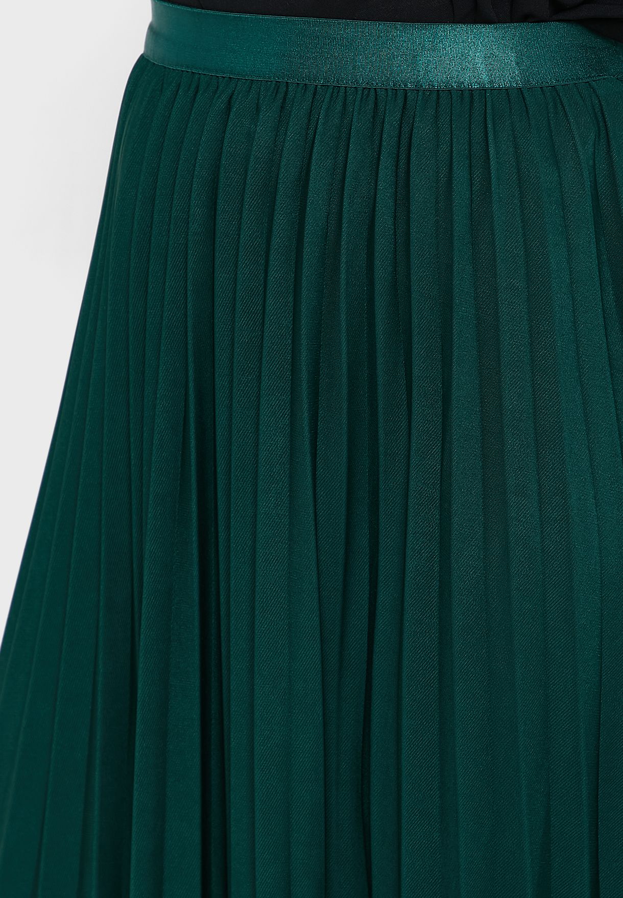 High Low Pleated Skirt