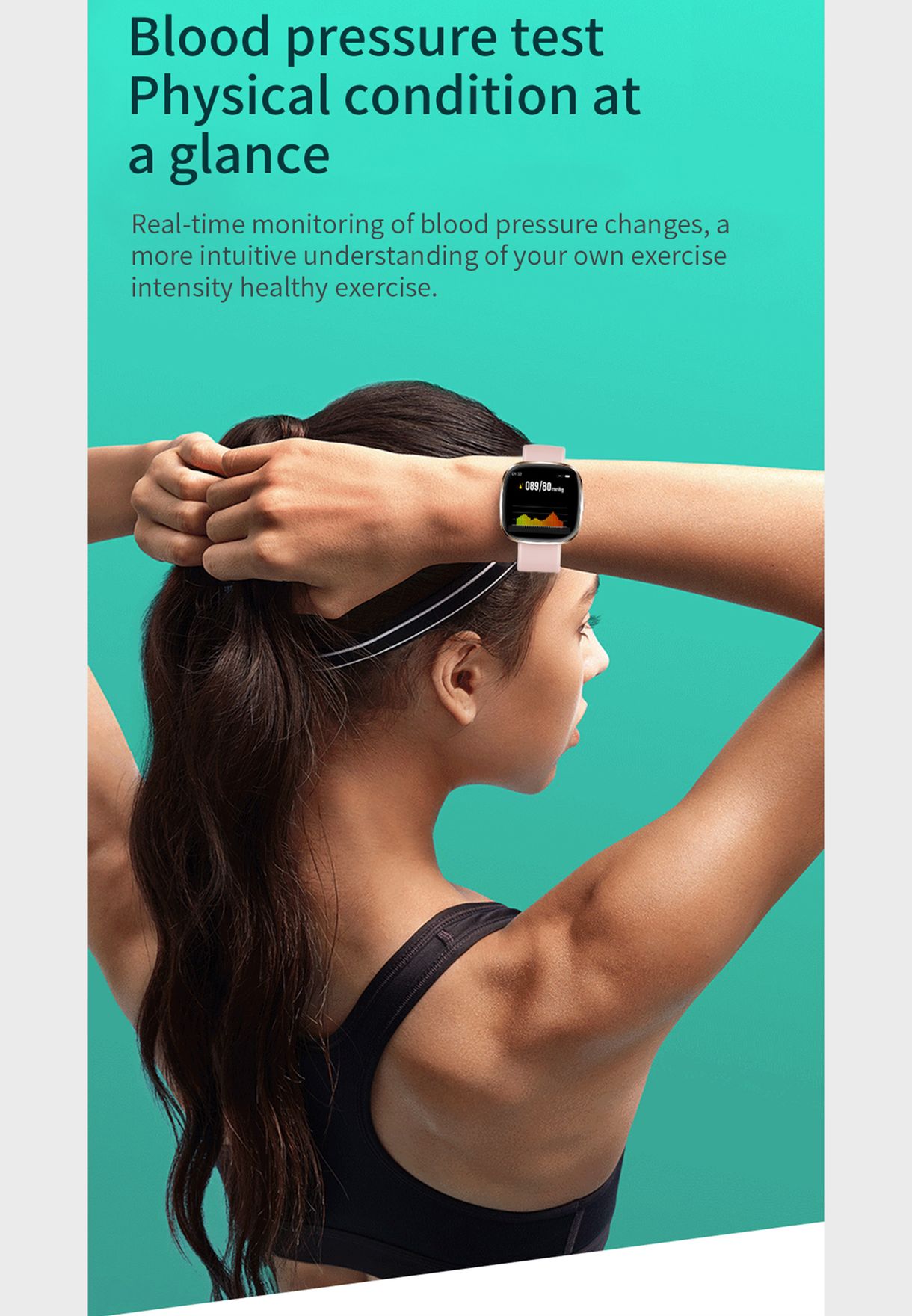 Smart Watch With Multiple Health And Fitness Features