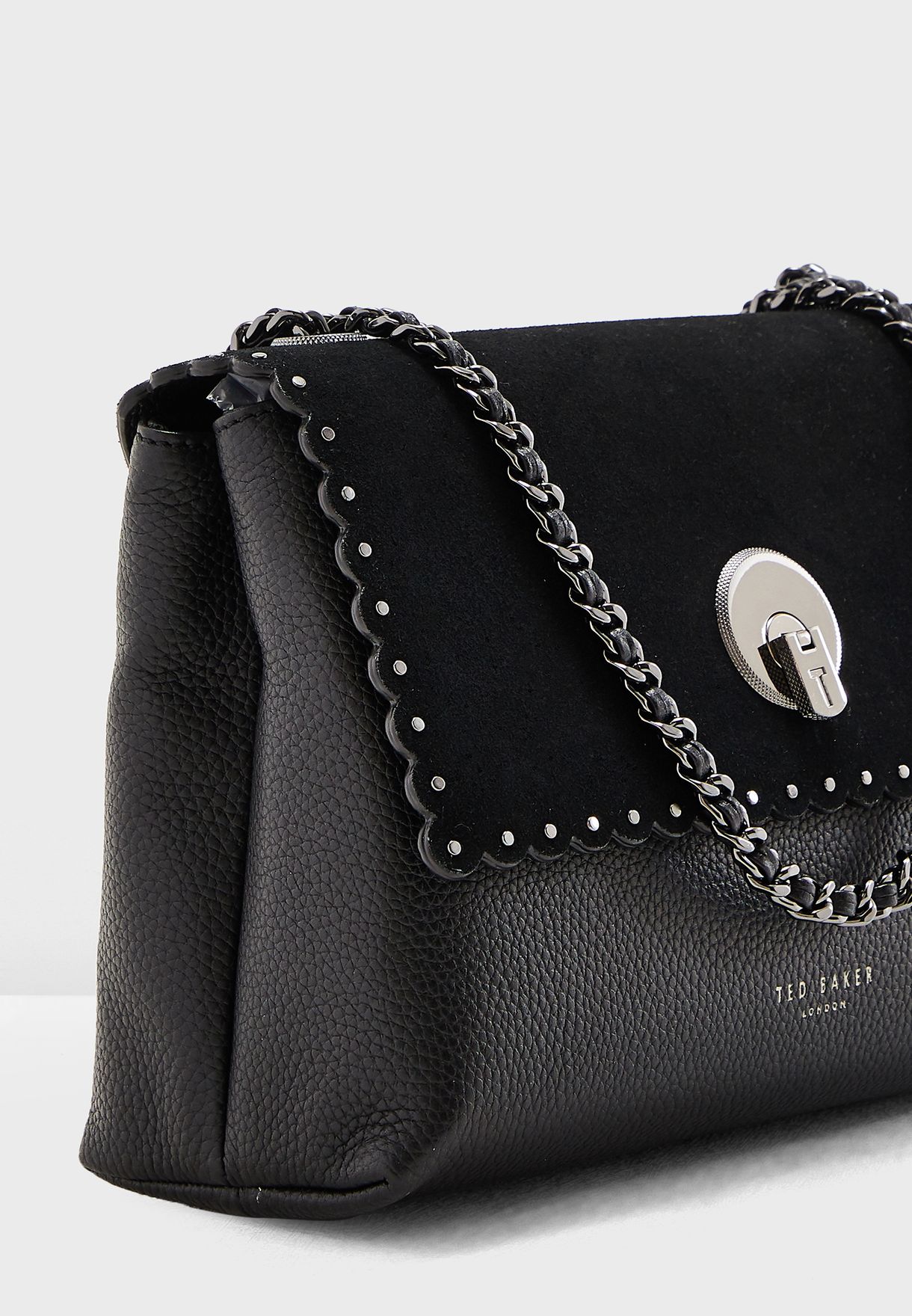 ted baker black studded bag