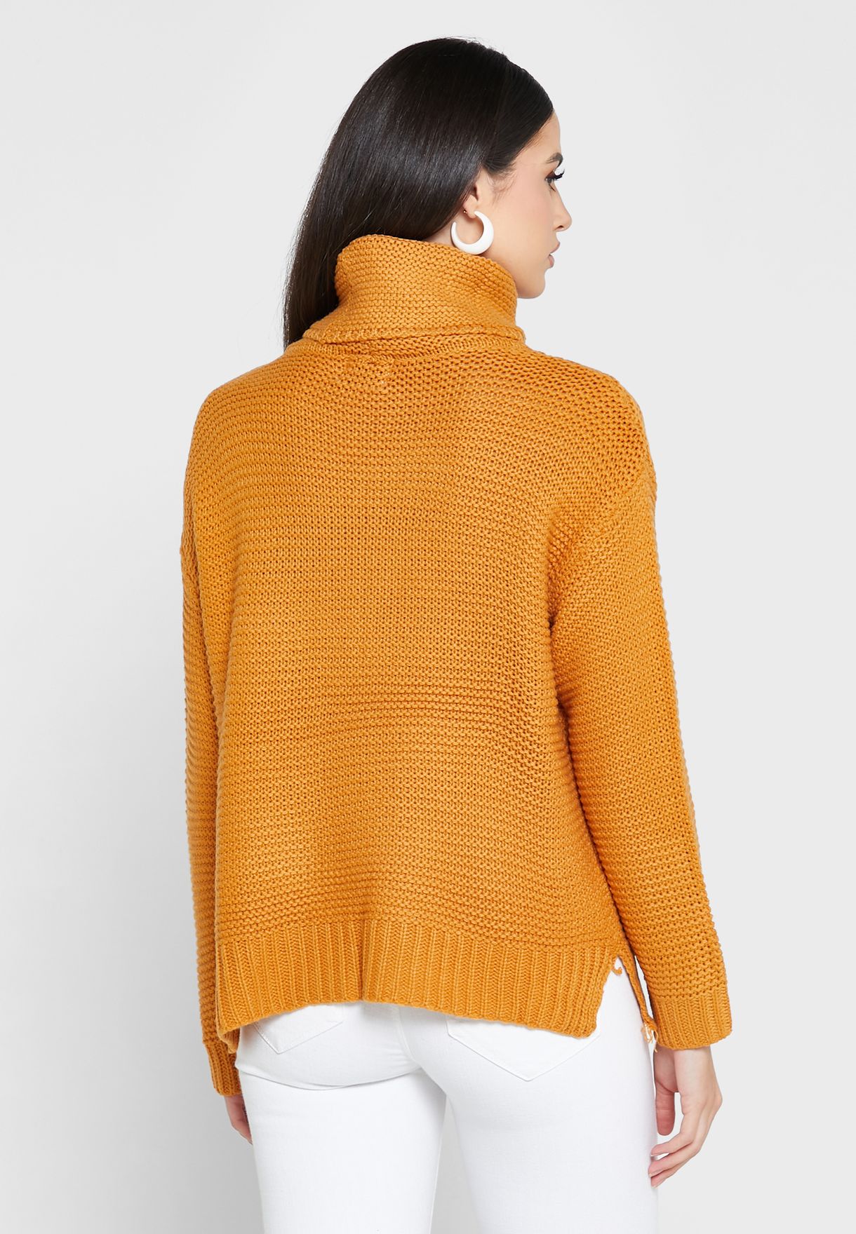 Solid Turtle Neck Sweater