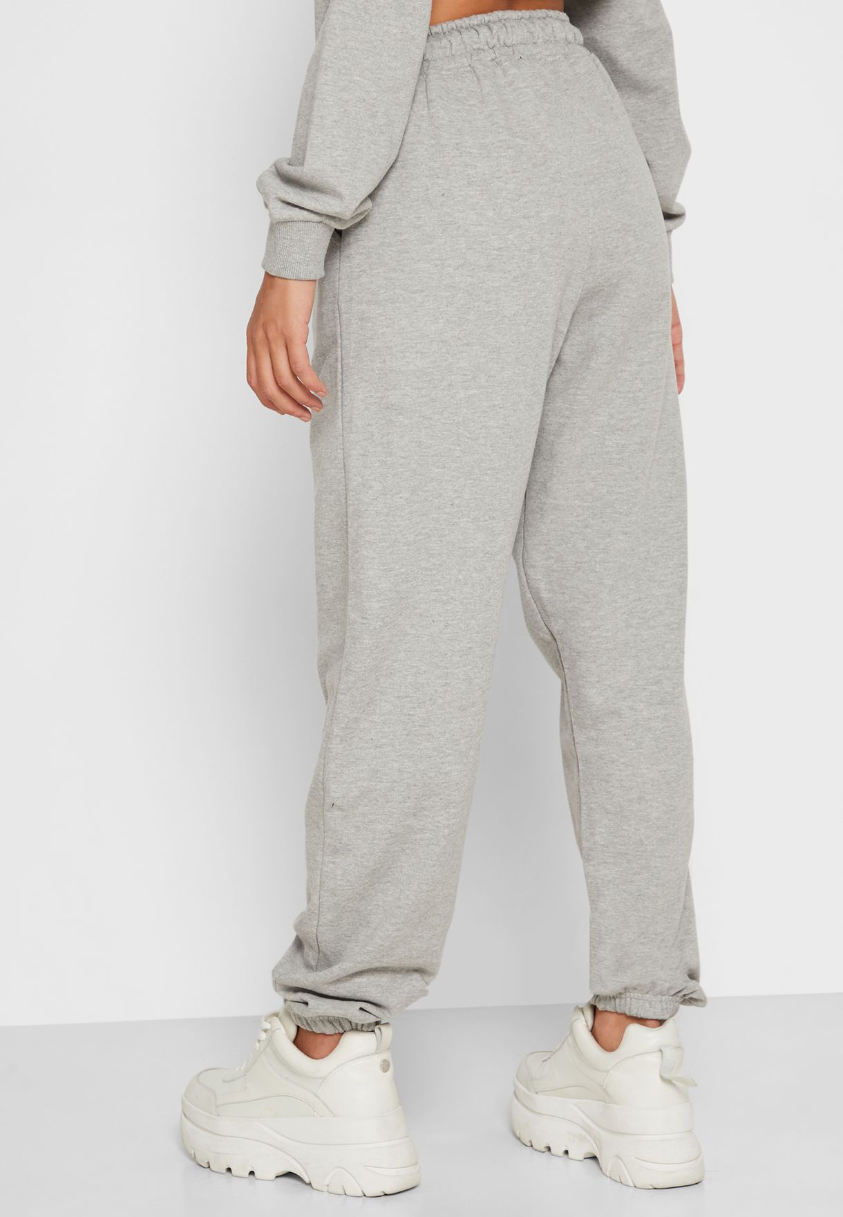 grey marl basic joggers