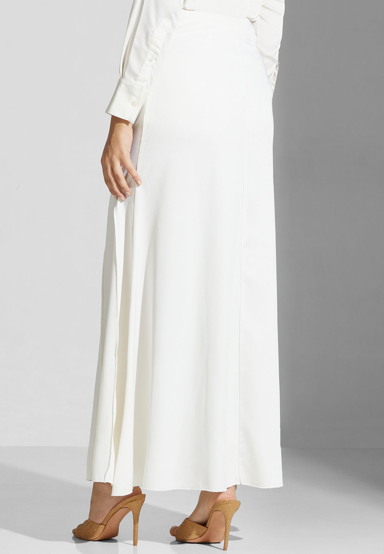 Pleated High Waist Skirt