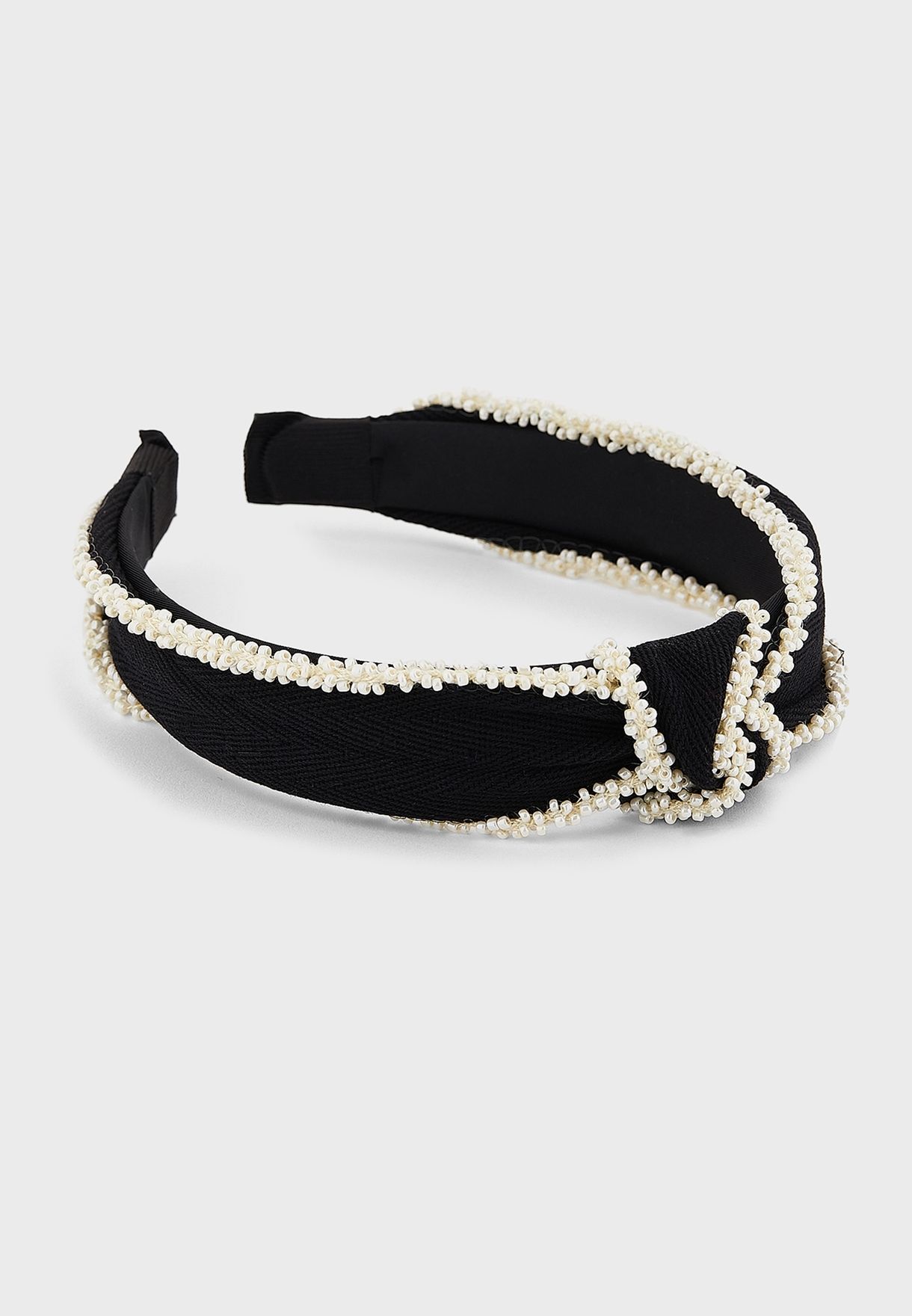 Pearl Beaded Knot Headband