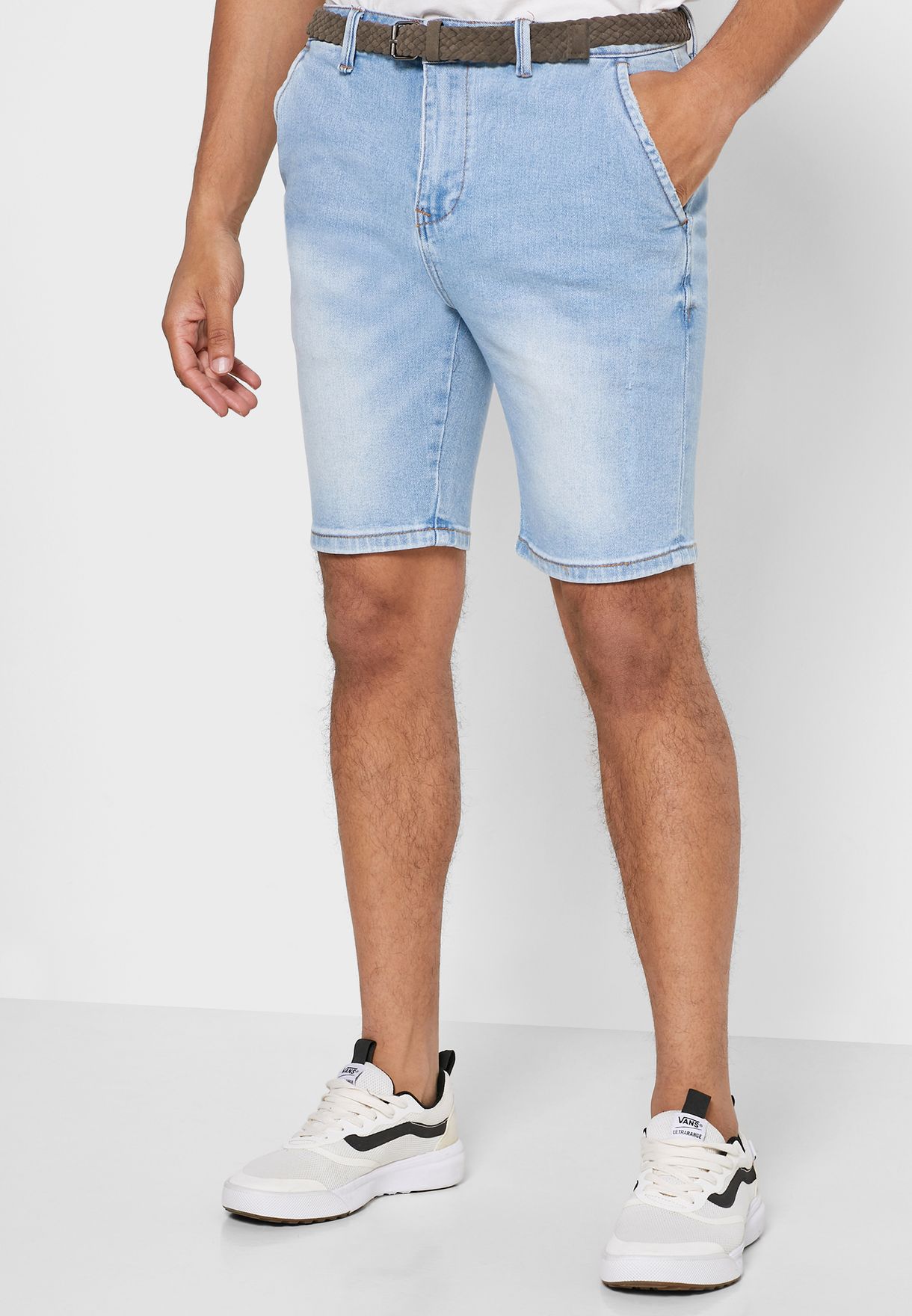 light wash jean shorts mens