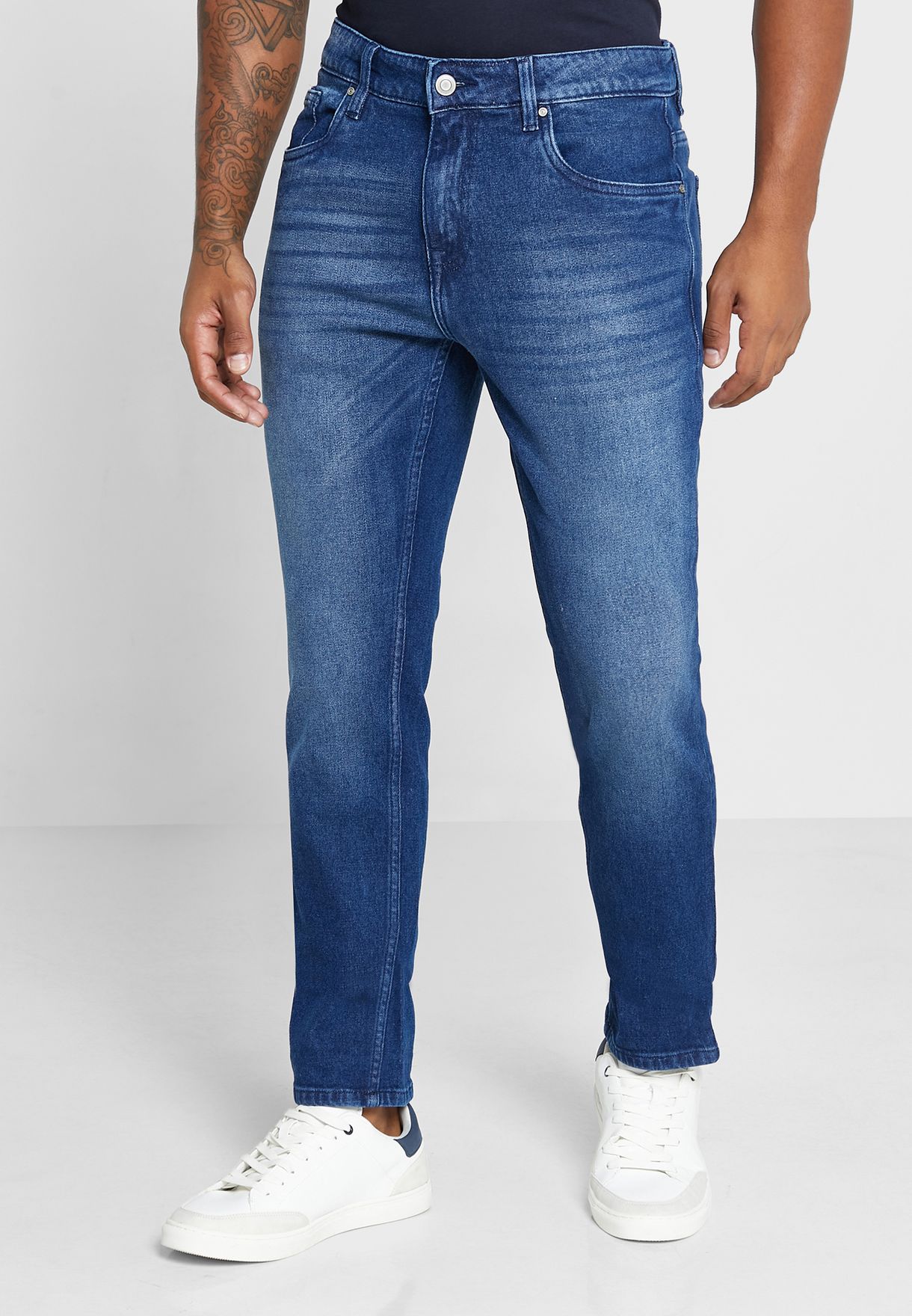 Slim Fit Washed 5 Pocket Jean