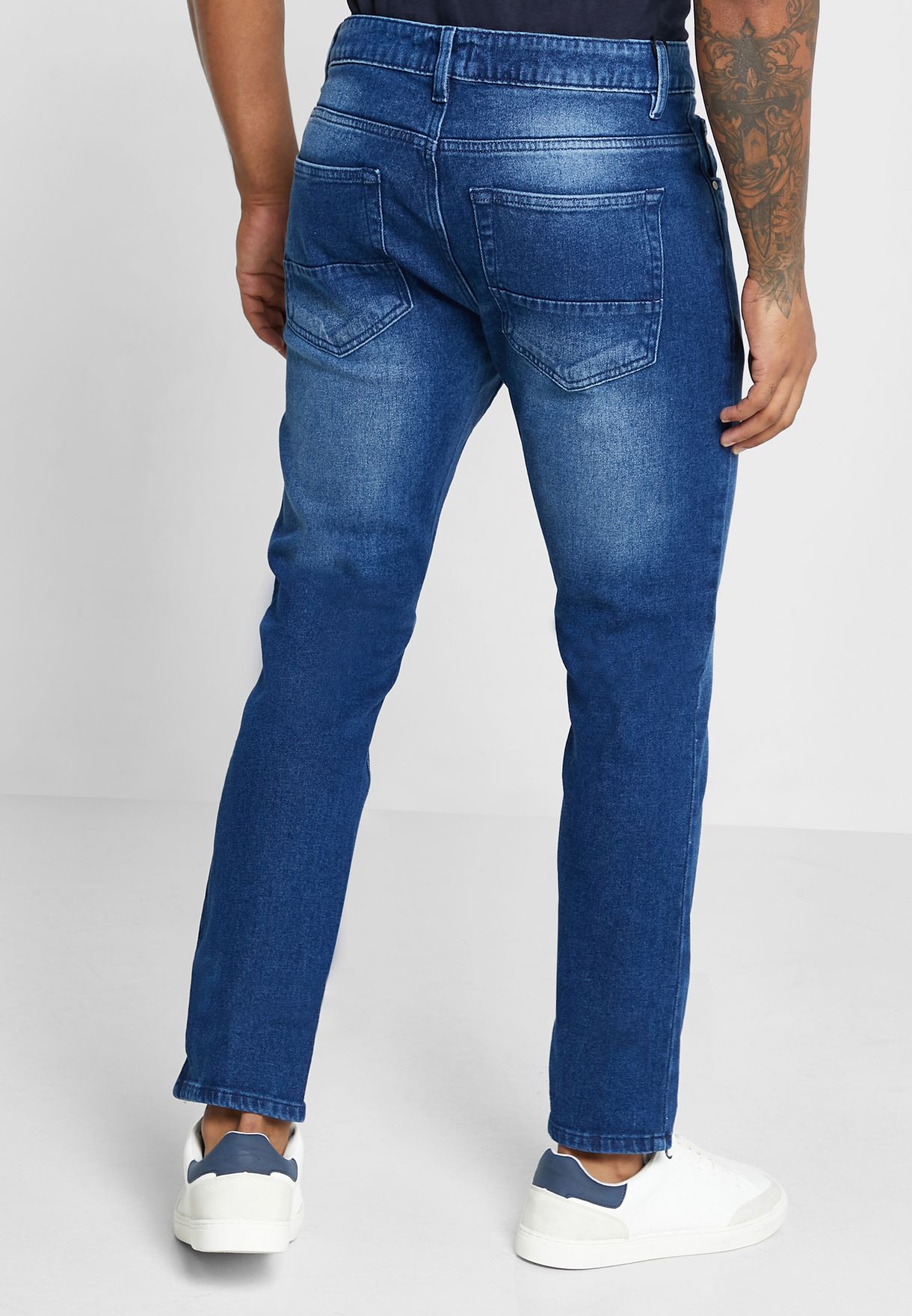 Slim Fit Washed 5 Pocket Jean