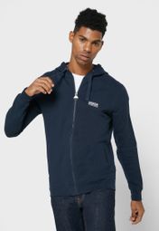 barbour essential zip through fleece