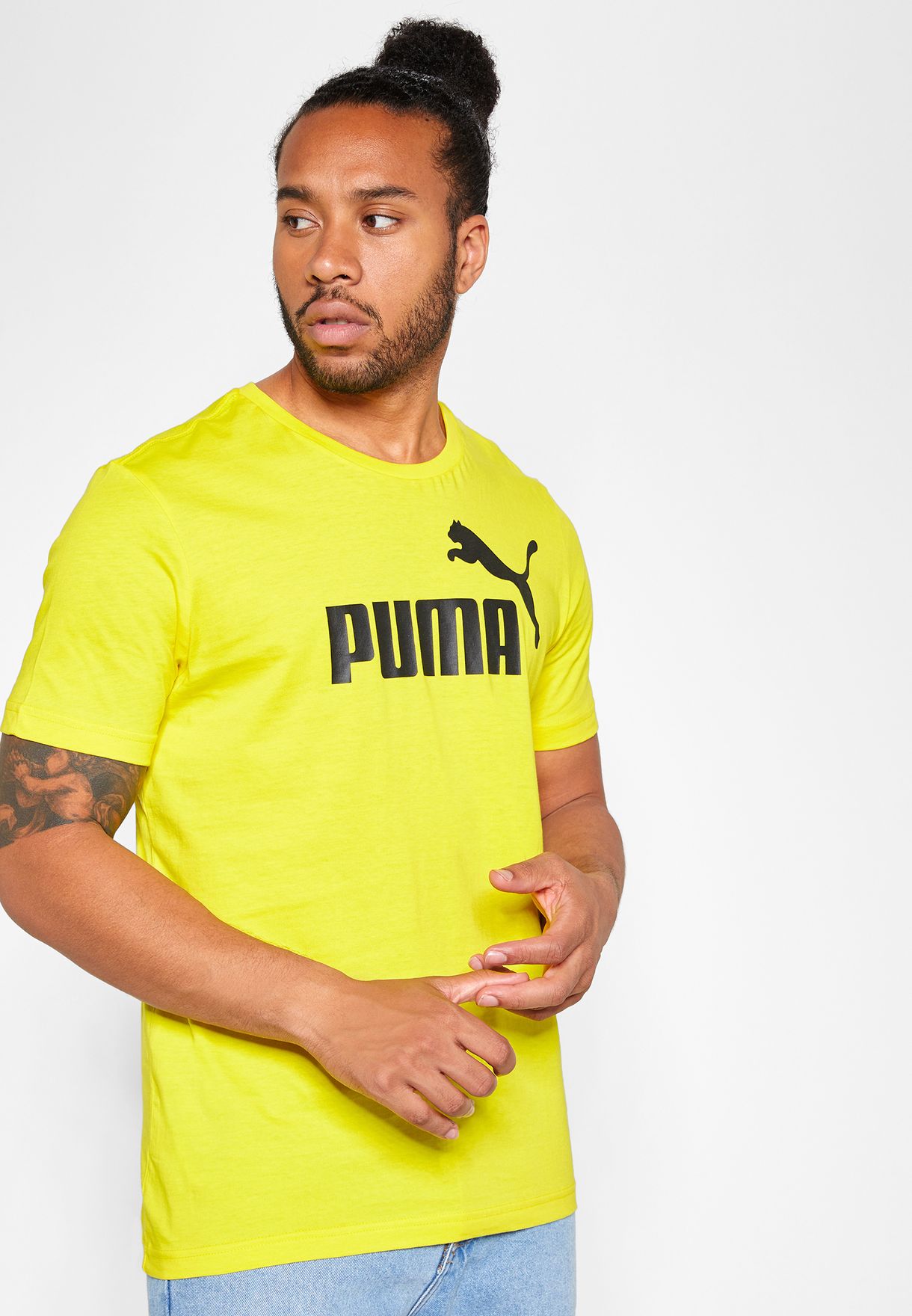 puma yellow shirt
