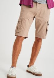 Buy Sacoor Brothers beige Essential Cargo Shorts for Men in MENA, Worldwide