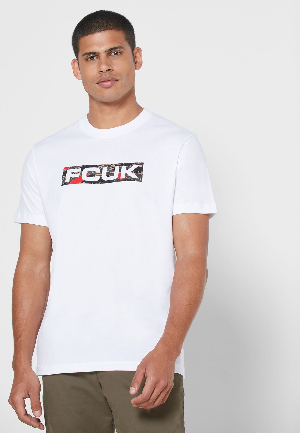 french connection white t shirt