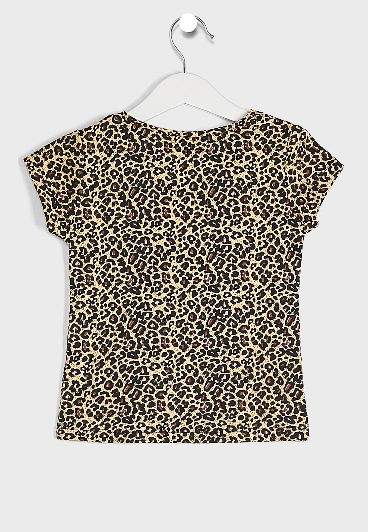 Kids Leopard Print T-Shirt + Leggings Set
