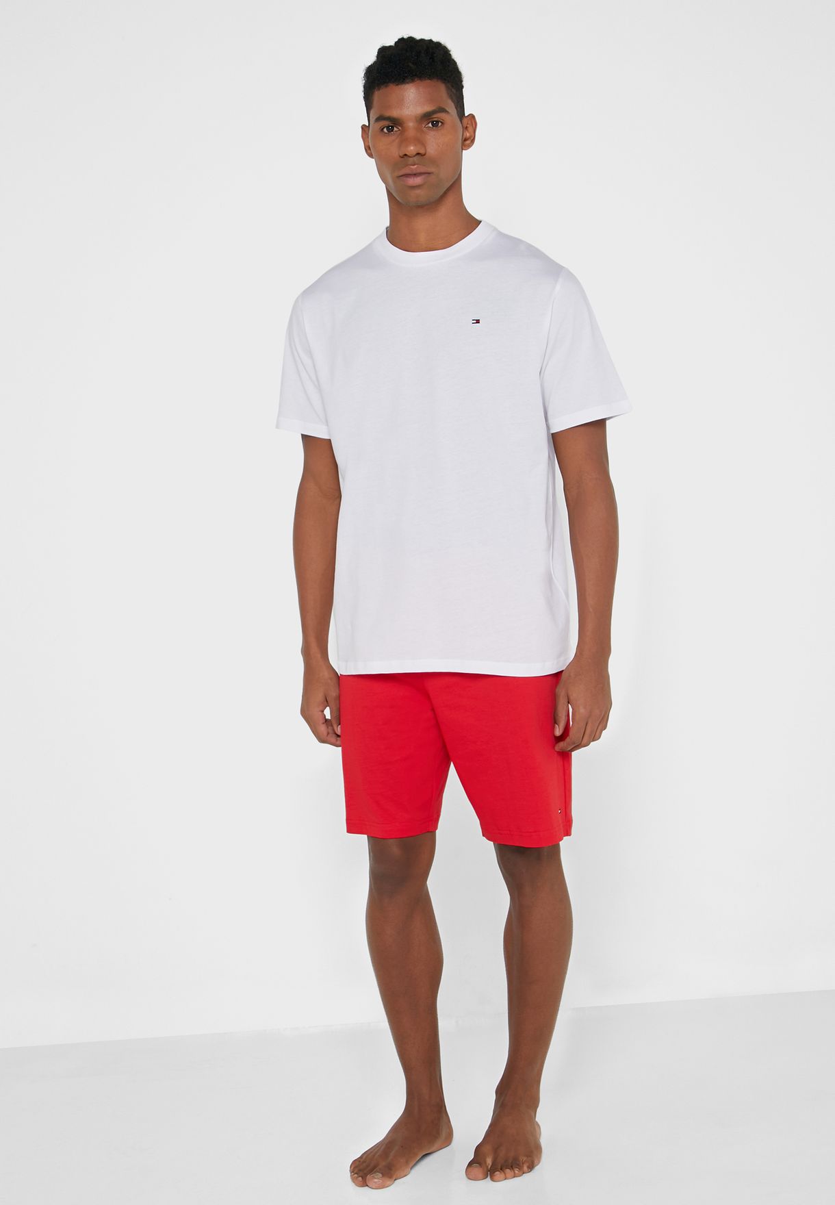 mens tommy hilfiger shorts and t shirt set