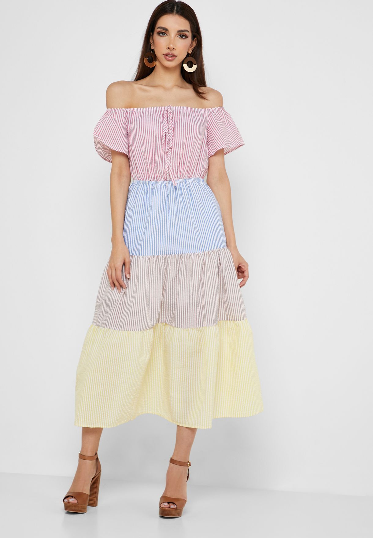 english factory colorblock maxi