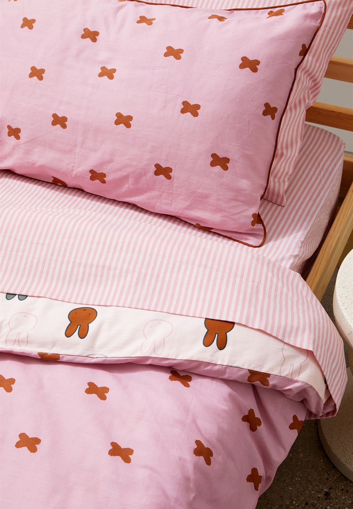 Kids Licensed Miffy Quilt Cover Set - Single