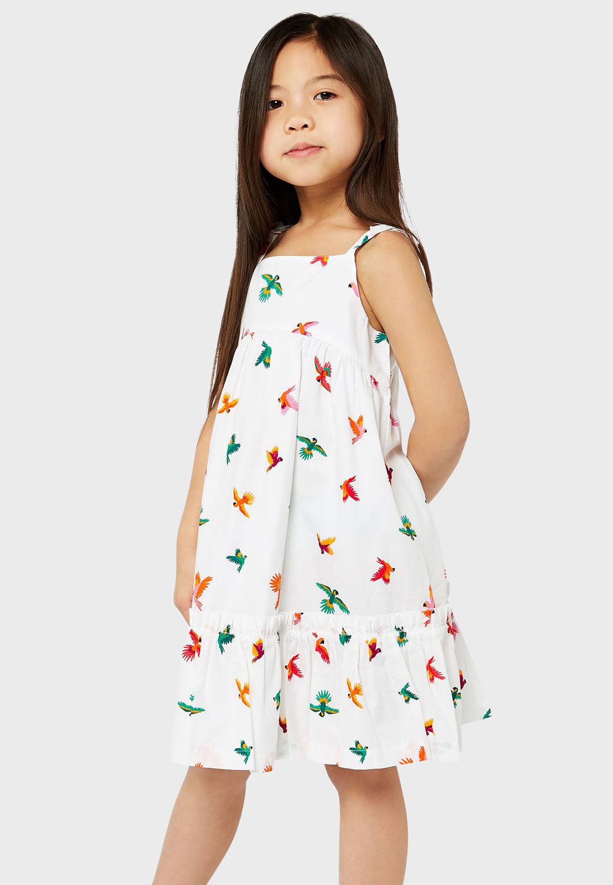 Kids Bird Print Dress
