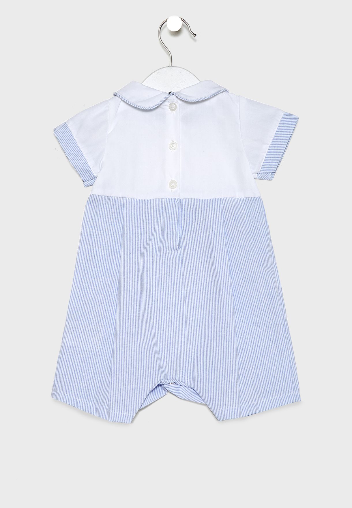 Infant Peter Pan Collar Dress + Shorts Set