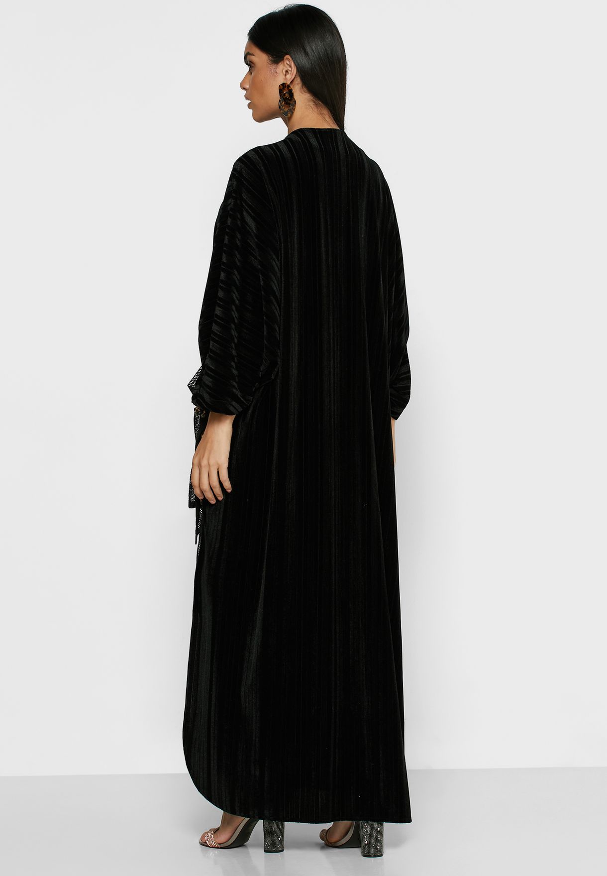 Buy Thouq black Lace Detail Abaya for Women in Dubai, Abu Dhabi