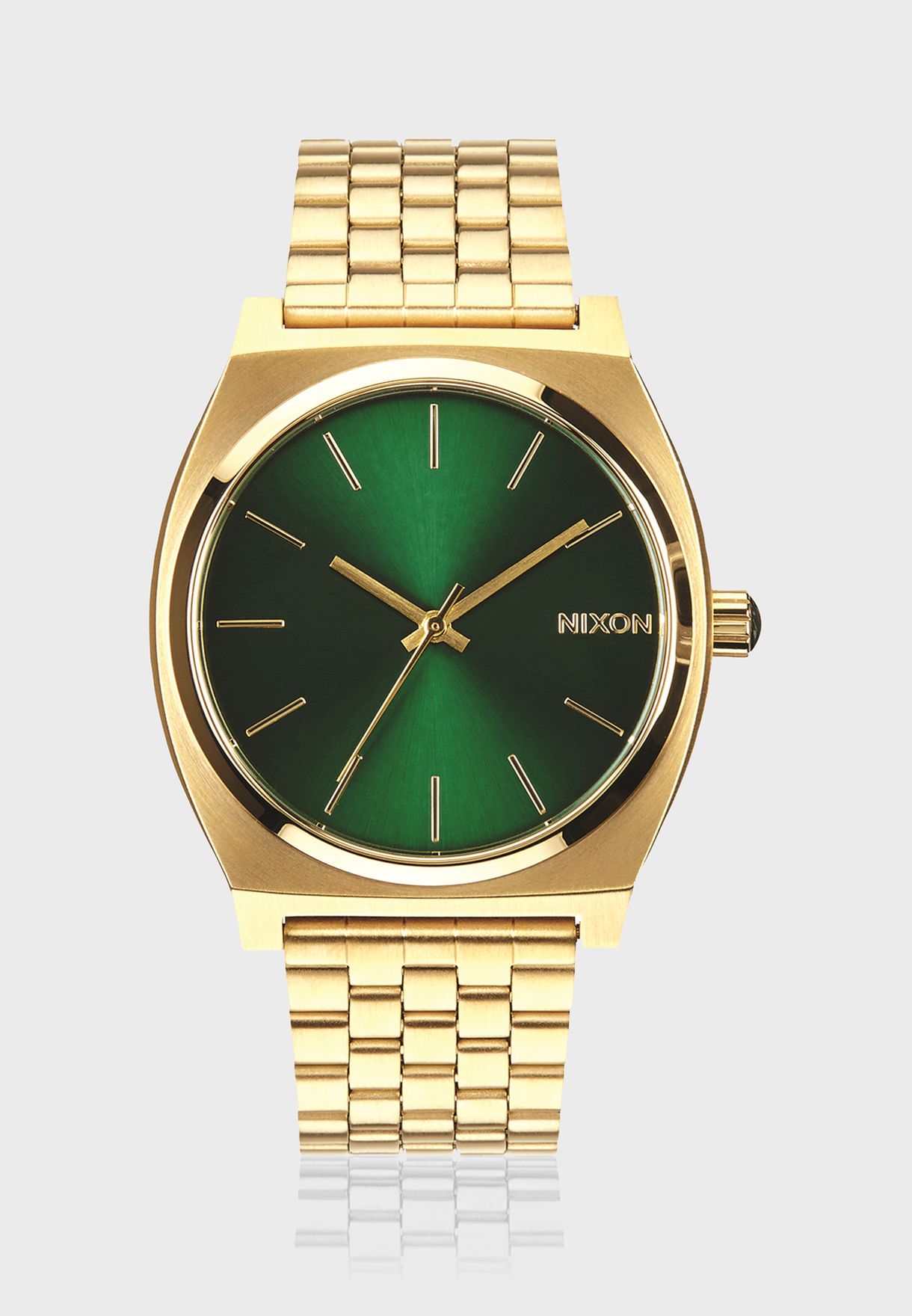 Time Teller Gold / Green Sunray Watch