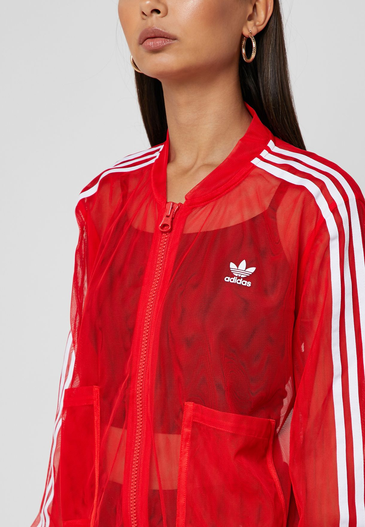 Buy adidas Originals red Sleek Track Jacket for Women in MENA, Worldwide |  DW3890