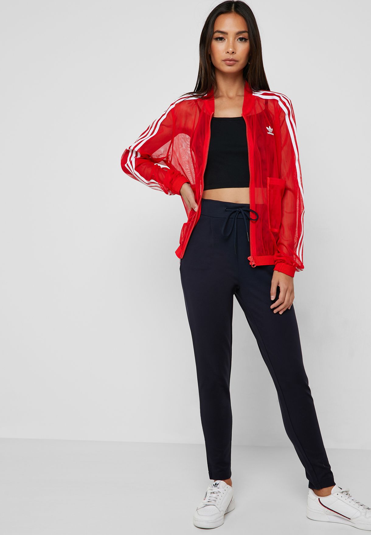 Buy adidas Originals red Sleek Track Jacket for Women in MENA, Worldwide |  DW3890
