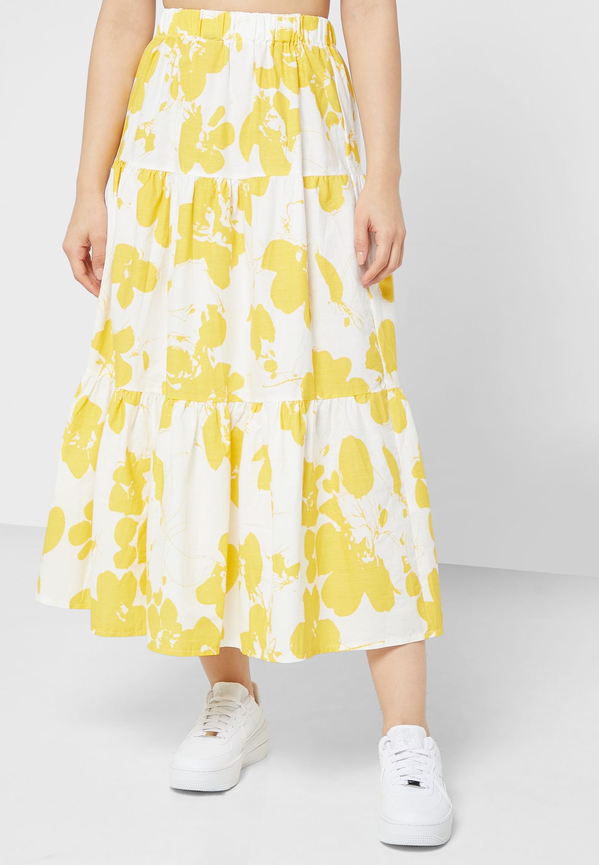 Printed Skirt And Top Set