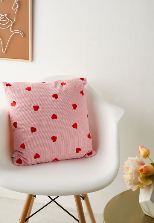 Hearts Feather Filled Cushion