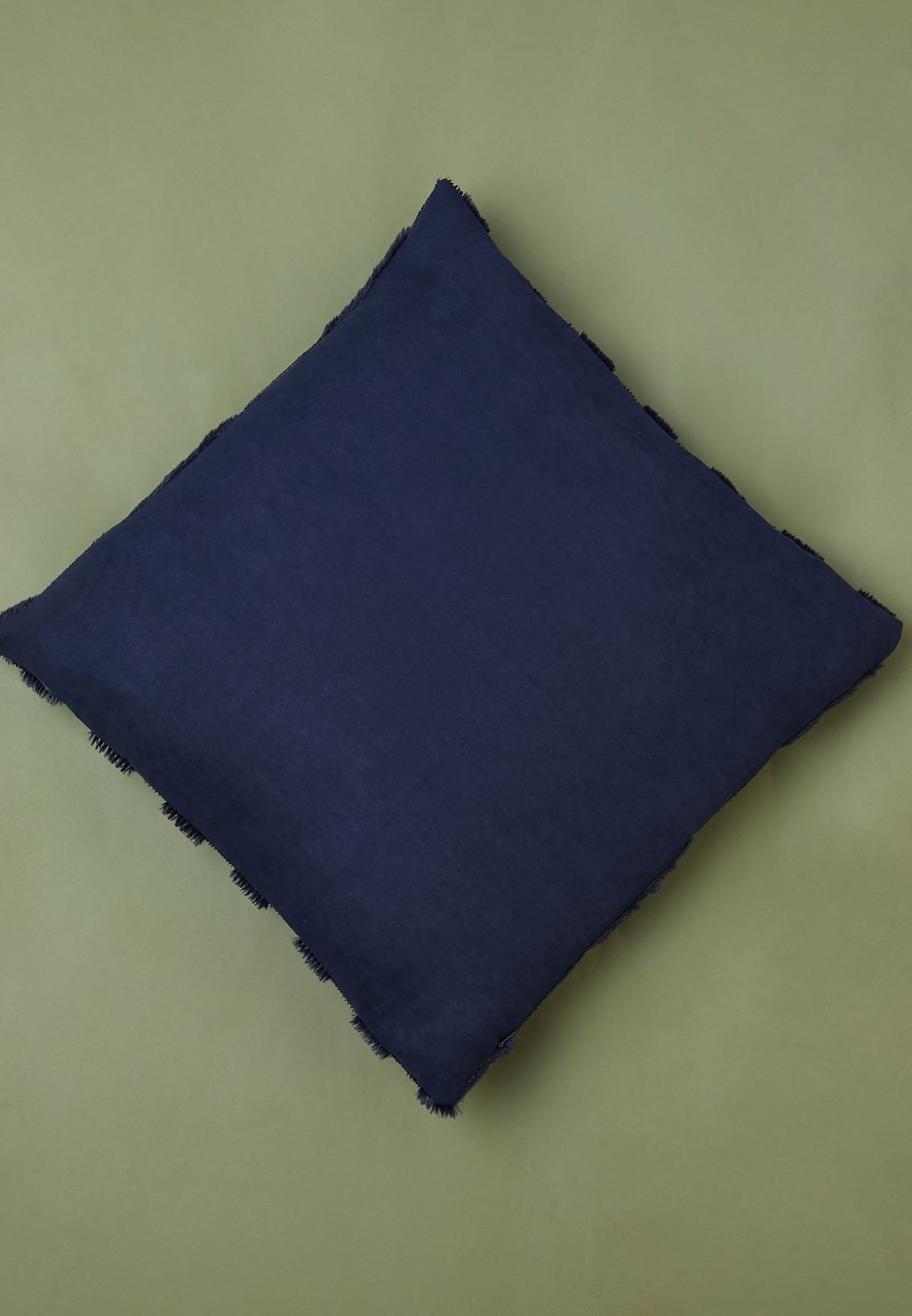 Navy Geo Cushion With Insert