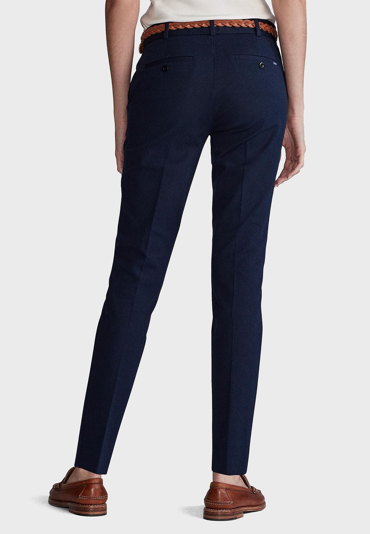 Buy Polo Ralph Lauren blue Tailored Pants for Women in Dubai, Abu Dhabi