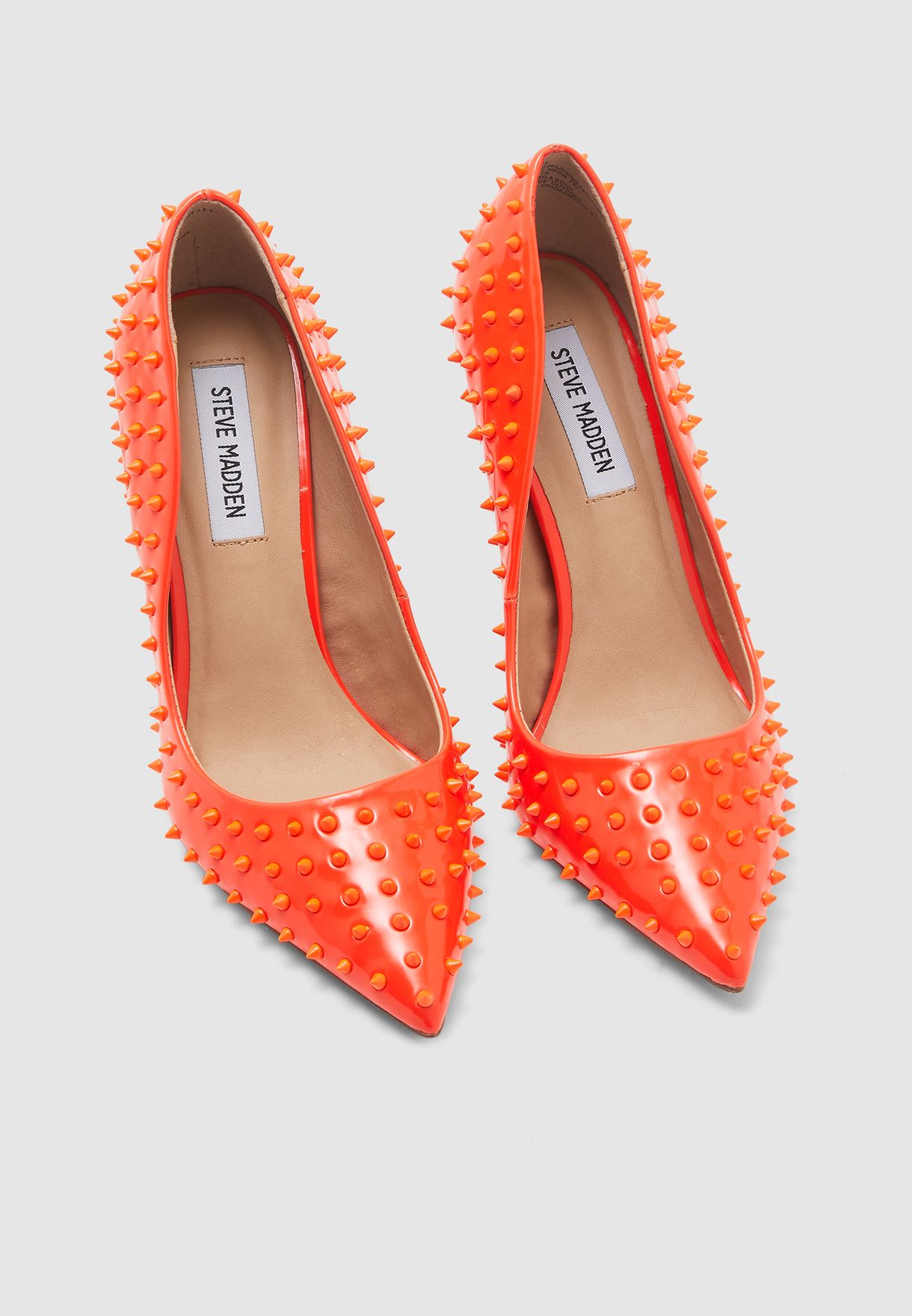 orange steve madden heels