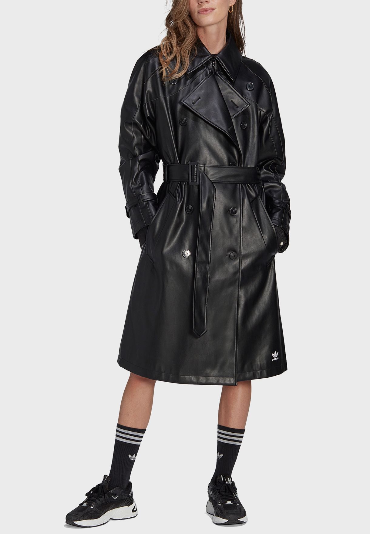 Faux Trench Coat