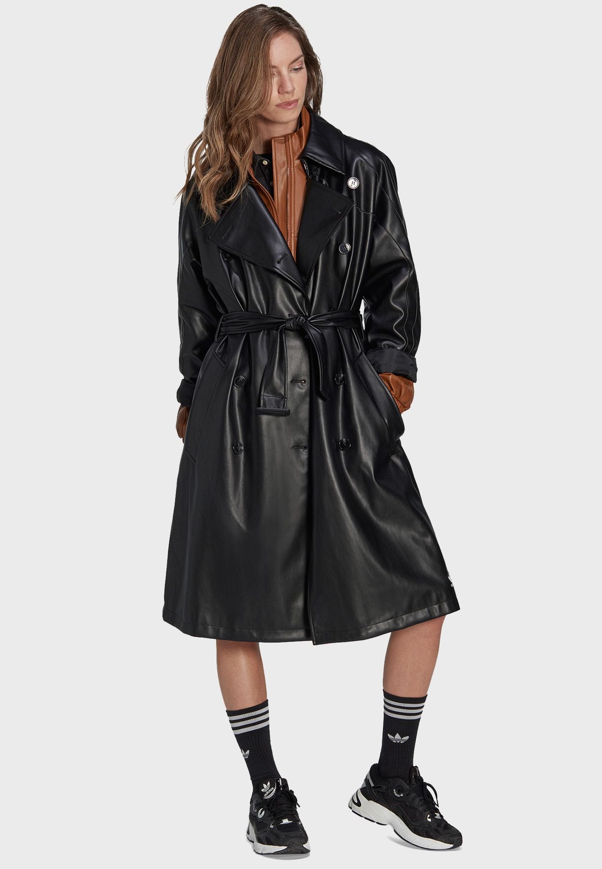 Faux Trench Coat