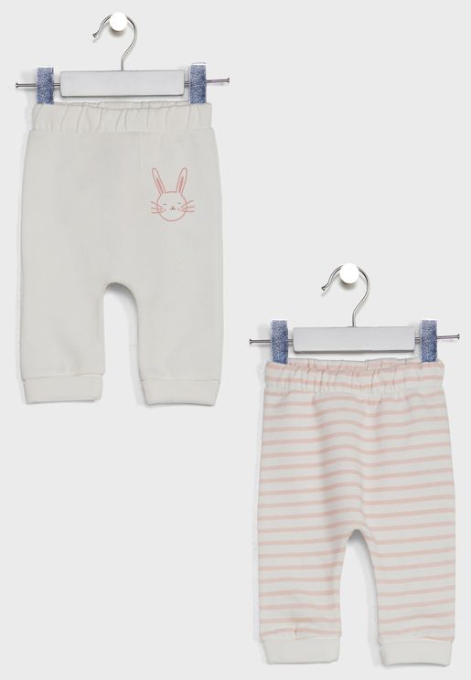 Infant 2 Pack Striped Sweatpants