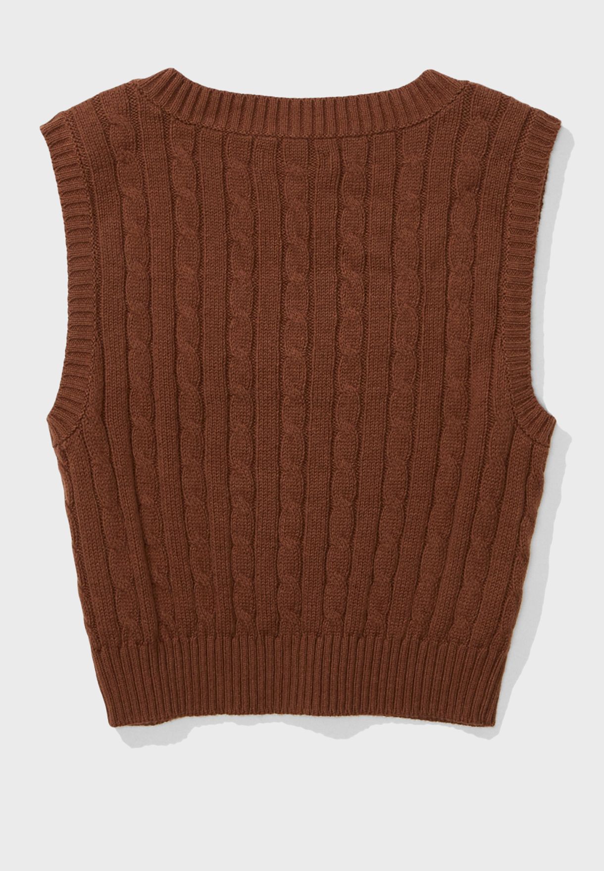 Knitted V-Neck Vest