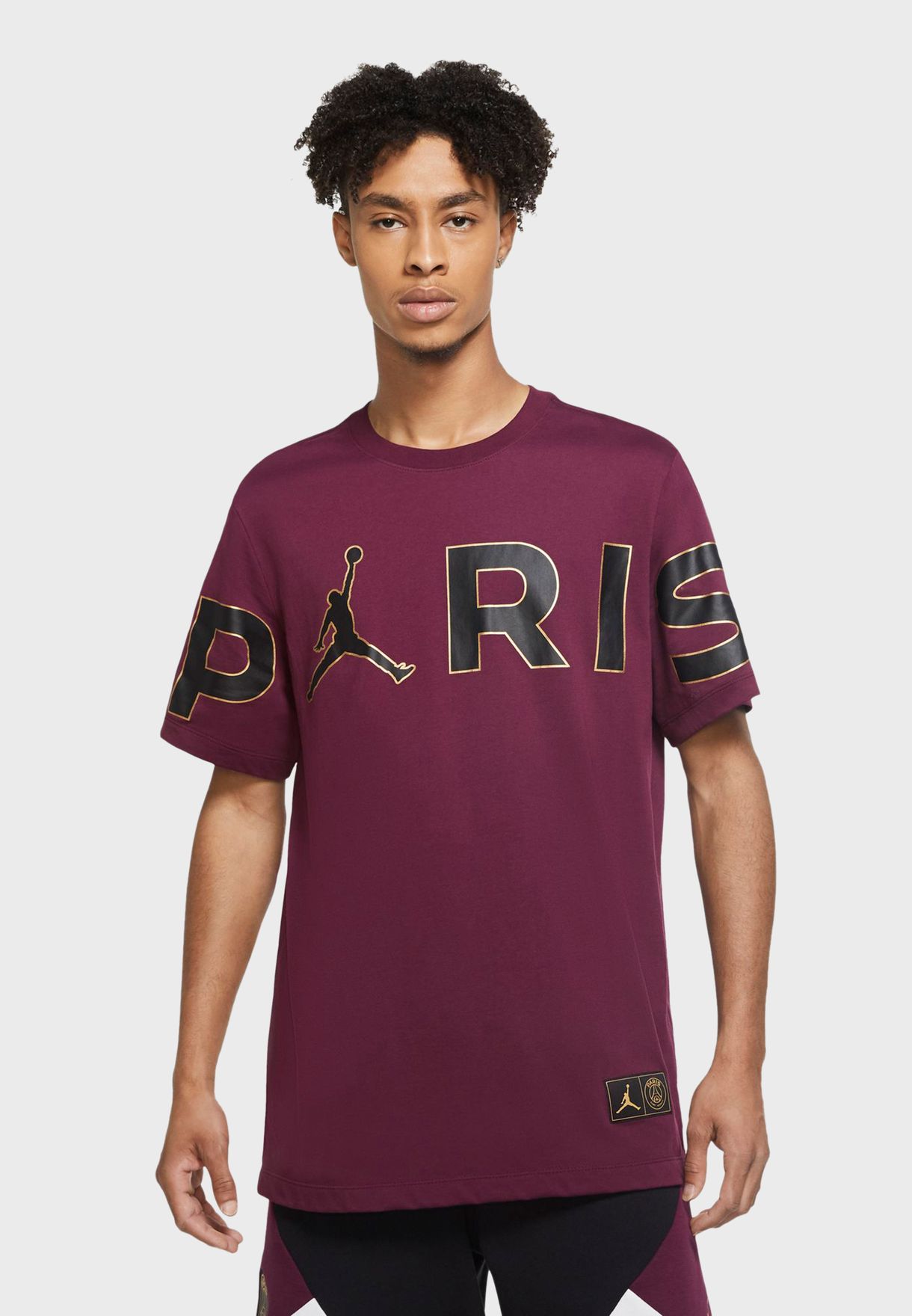 Buy Jordan purple Jordan PSG Wordmark T-Shirt for Men MENA, Worldwide