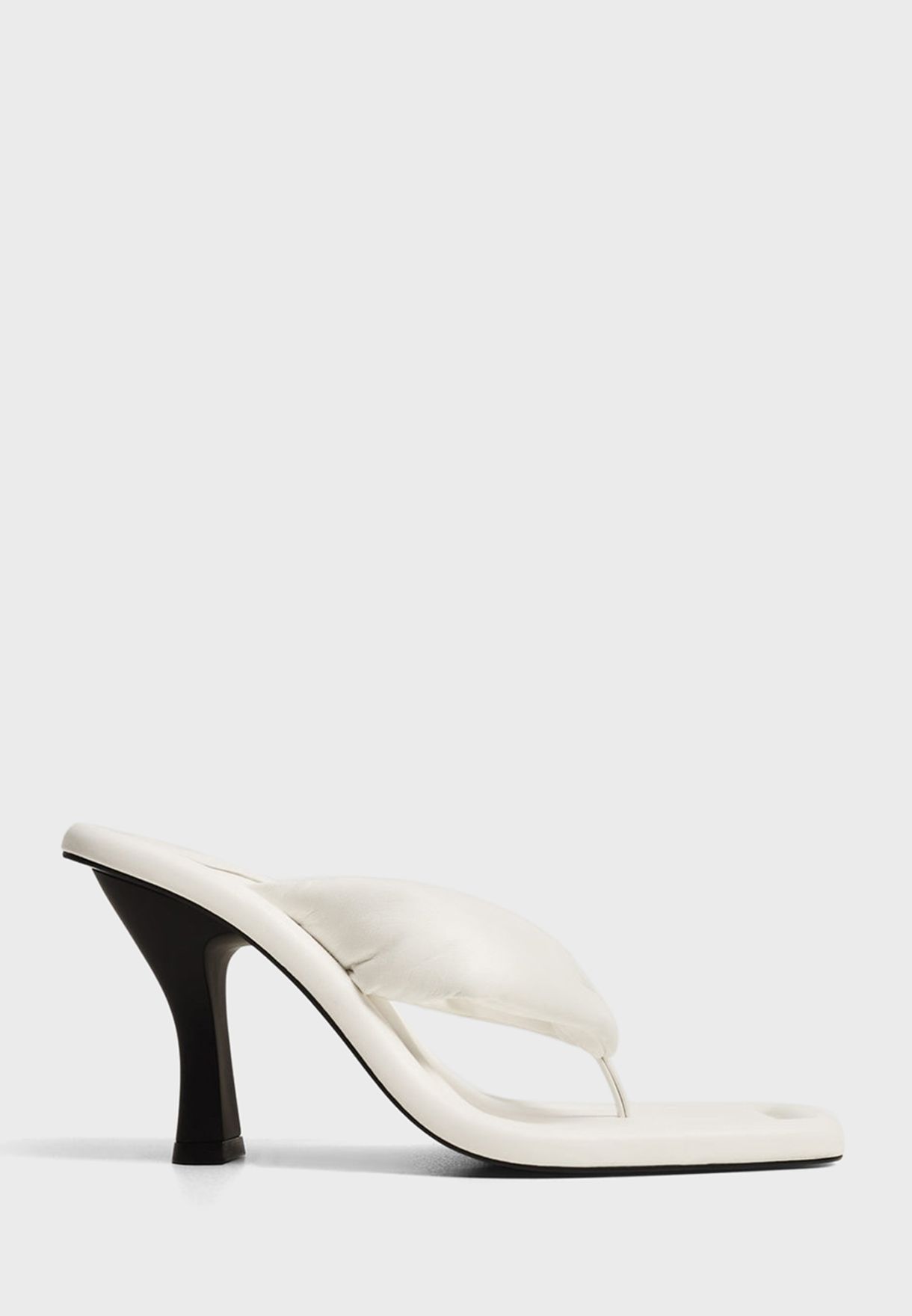 mango white heeled sandals