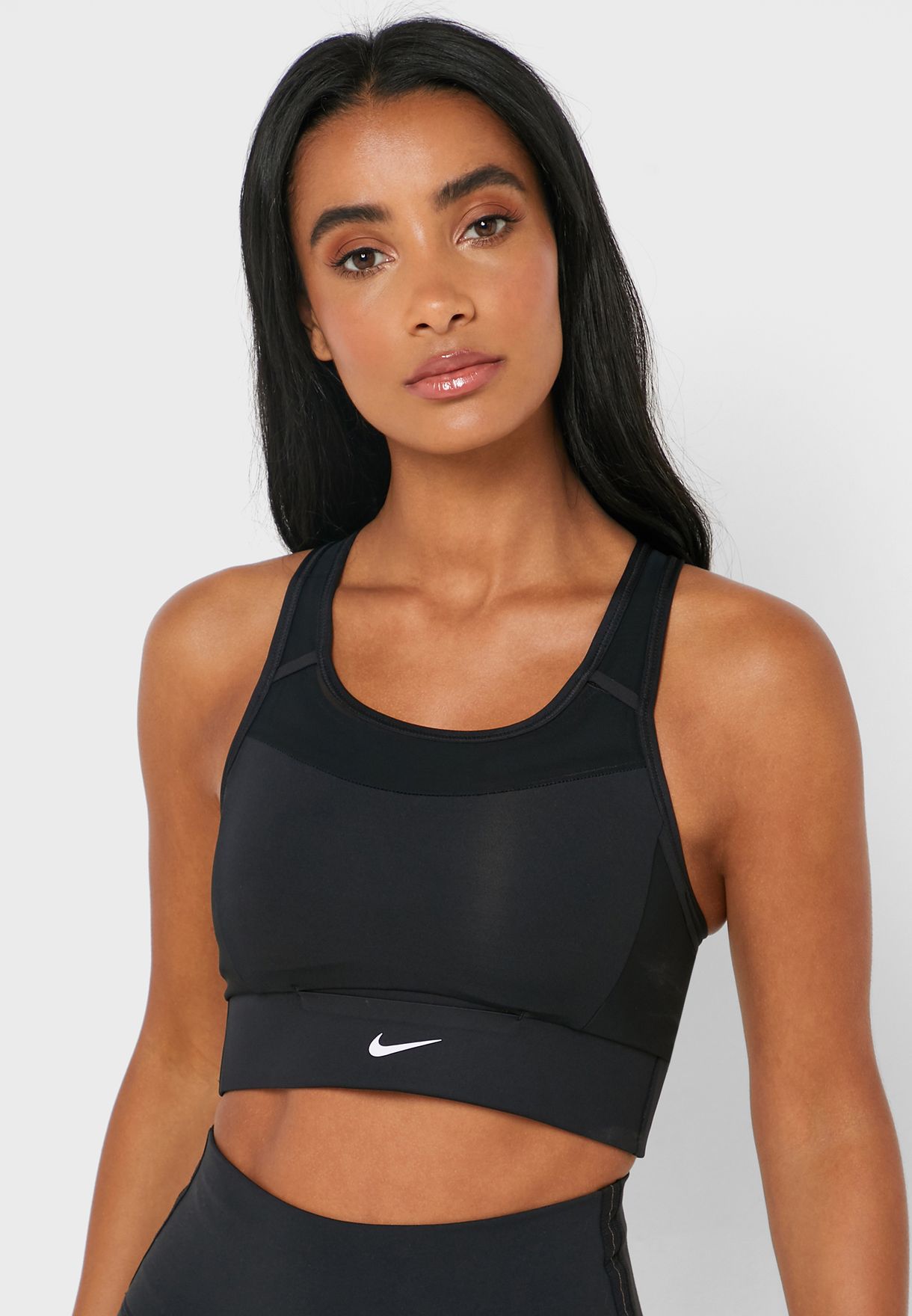 Buy Nike black Logo Padded Pocket Bra for Women in MENA, Worldwide