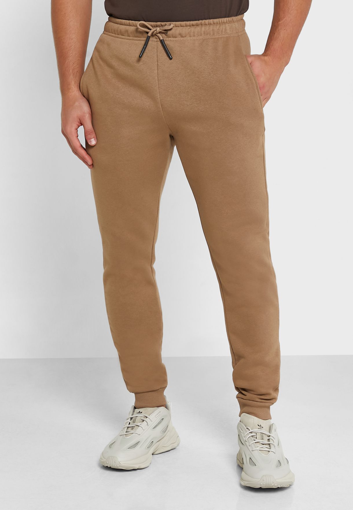 Buy Only sons brown Essential Sweatpants for Men in Riyadh, Jeddah