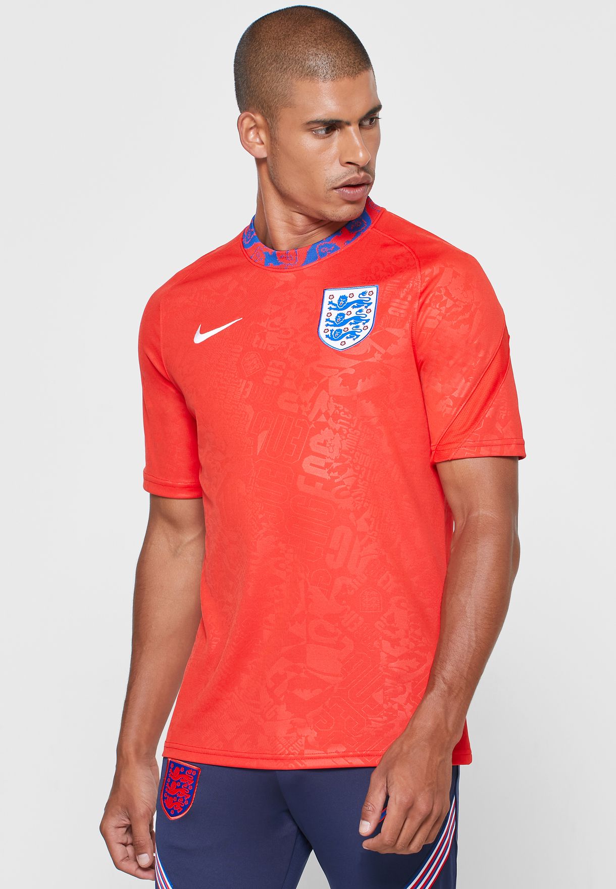 Buy Nike Red England Pre Match T Shirt For Men In Mena Worldwide Cd2577 600