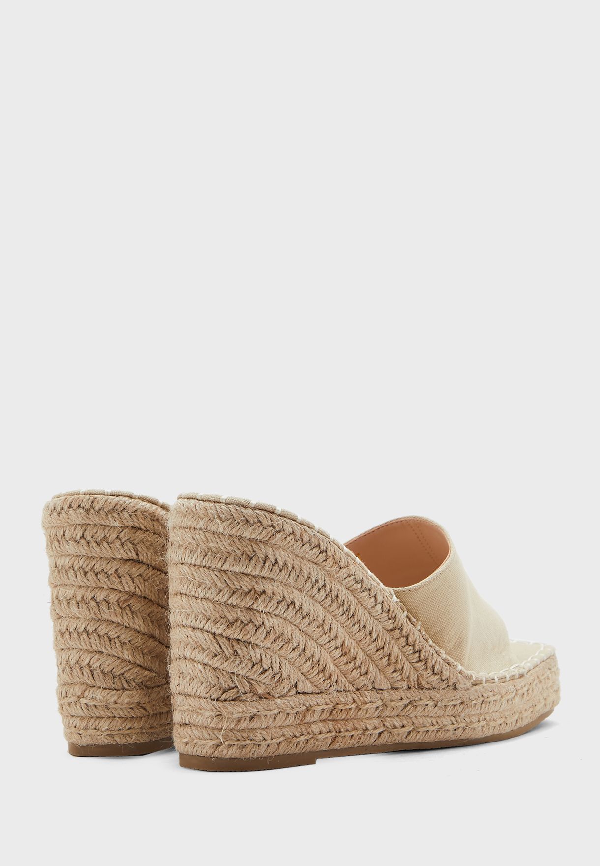 Suedette Strap Wedge Sandals