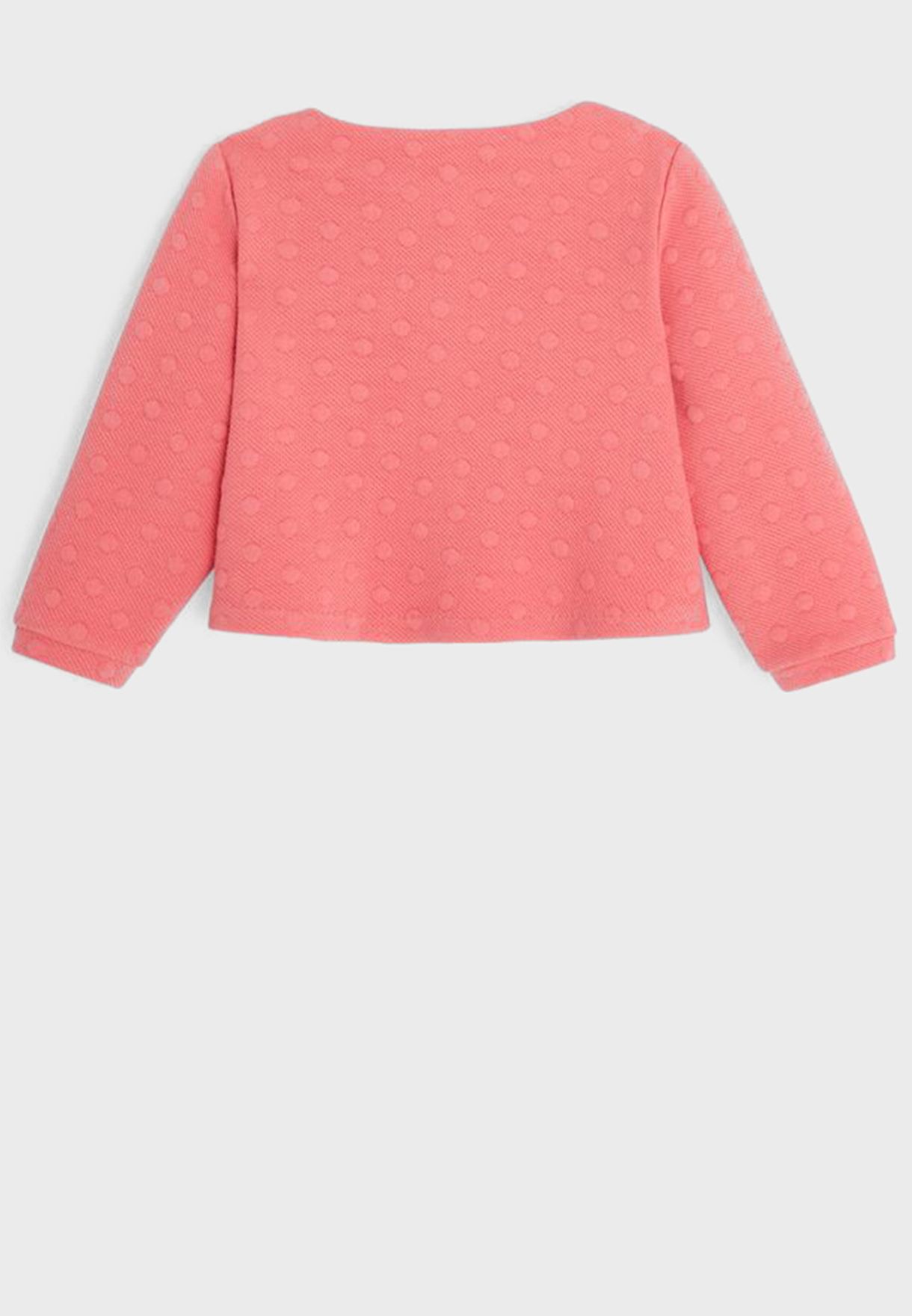 Infant Embossed Polka Dot Sweatshirt