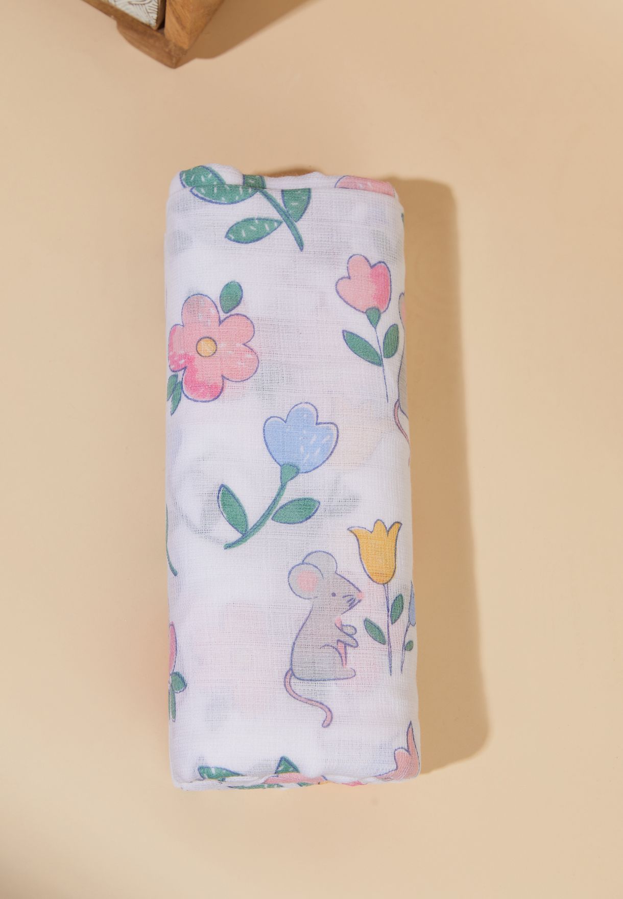 Extra Large Mouse Floral Print Muslin