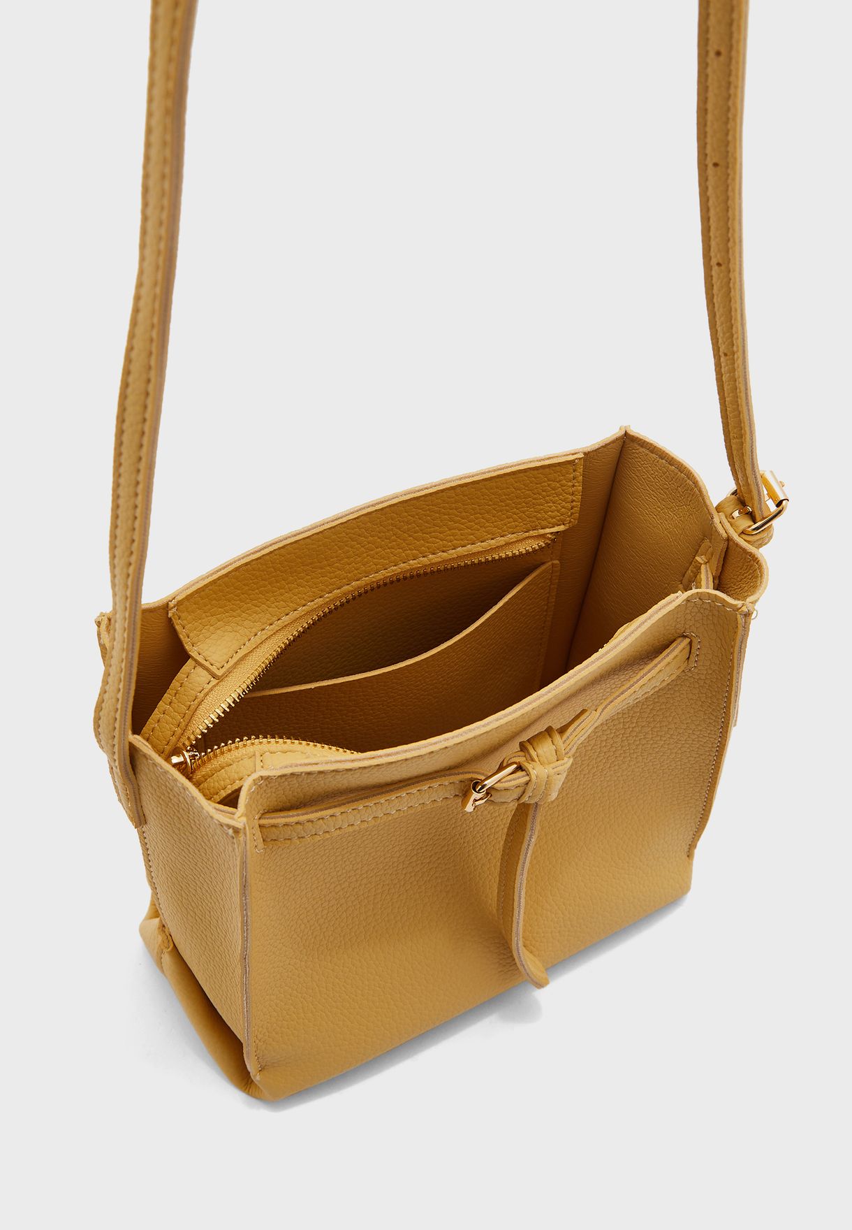 Tote Bag With Buckle Strap